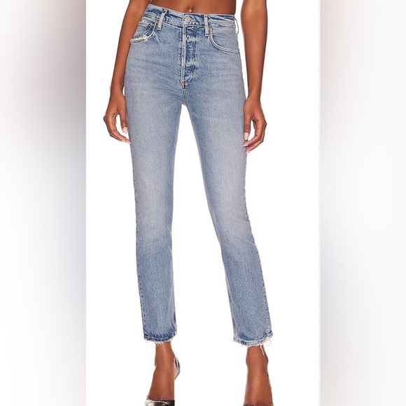 Agolde Riley High Rise Cropped Jeans size 27 - Picture 4 of 11